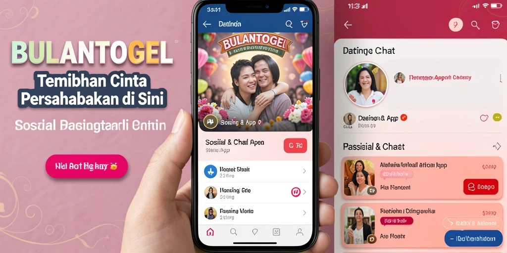 Tampilan antarmuka BULANTOGEL yang menarik dan mudah digunakan.