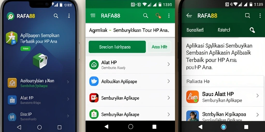 Tampilan antarmuka RAFA88 yang sederhana dan efektif untuk menyembunyikan aplikasi.