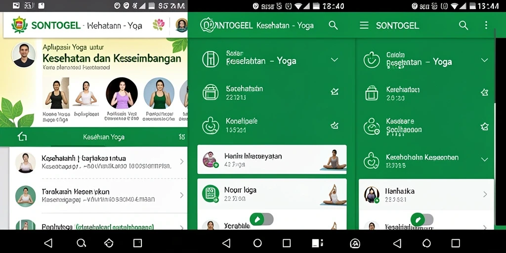 Antarmuka aplikasi SONTOGEL yang modern dan intuitif.
