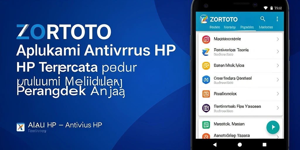 Tampilan antarmuka aplikasi ZORTOTO yang ramah pengguna dan fungsional.